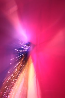 Pembe flare Lens ile aydınlatma soyut resim