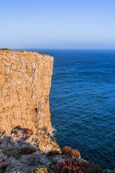 Costa Rocosa Del Océano Atlántico Atardecer — Foto de Stock