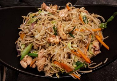 Çin fast food restoranında Chaumin