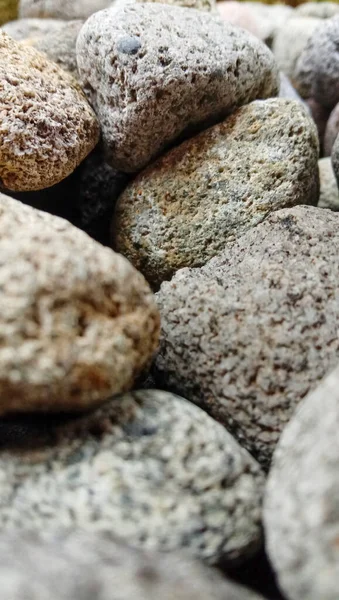 Ein Hintergrundbild Eines Kleinen Steinhaufens Ein Foto Das Sich Sehr — Stockfoto