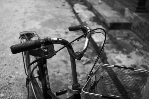 Kebumen Indonezja Szczelne Zdjęcie Starego Roweru Zębatego Który Wygląda Zadbany — Zdjęcie stockowe