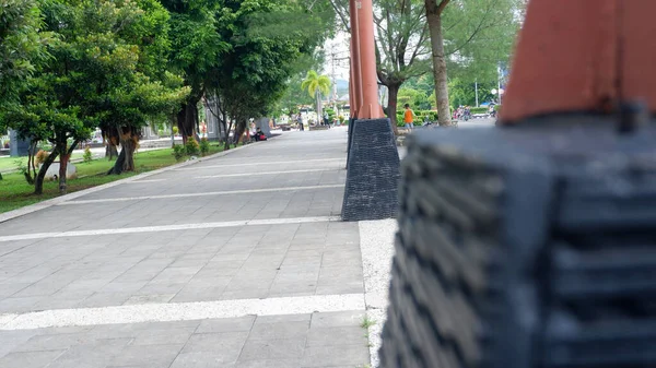 Ett Foto Atmosfären Torget Kebumen Eftermiddagen Som Ser Övergiven — Stockfoto