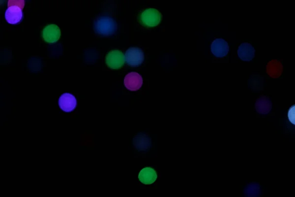 Blur Background Black Base Color Colorful Lights — Stock Photo, Image