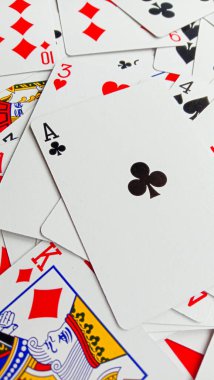 Photo of playing cards, photos of brain teasers