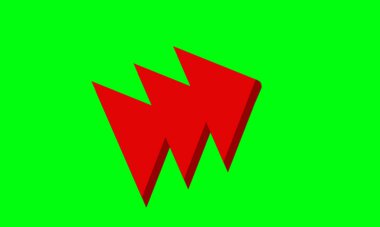 Ok tasarım ögeleri, basit simge tasarımı ve kullanımı kolay çünkü yeşil ekran kullanıyor