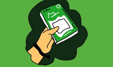 Uluslararası sol el gününün anısına sol el nesnesi ile illüstrasyon tasarımı