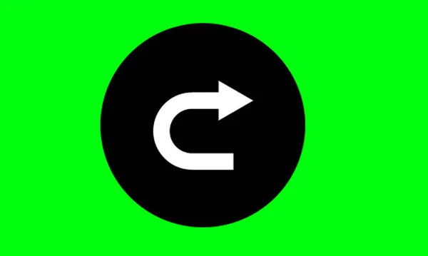 緑の画面を使用するため 矢印のデザイン要素 シンプルなアイコンのデザインと使いやすいです — ストック写真