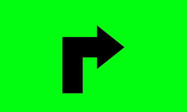 緑の画面を使用するため 矢印のデザイン要素 シンプルなアイコンのデザインと使いやすいです — ストック写真