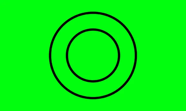 Zwarte Platte Cirkel Illustratie Ontwerp Geschikt Voor Ontwerp Behoeften — Stockfoto
