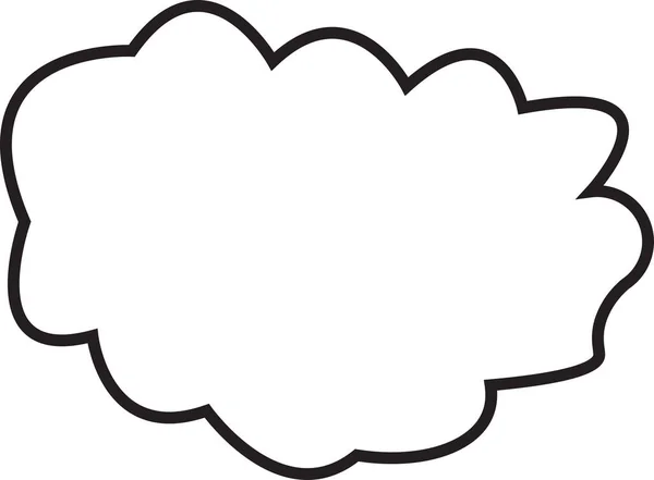 Простий Мінімалістичний Хмарний Векторний Дизайн Простому Тлі — стоковий вектор