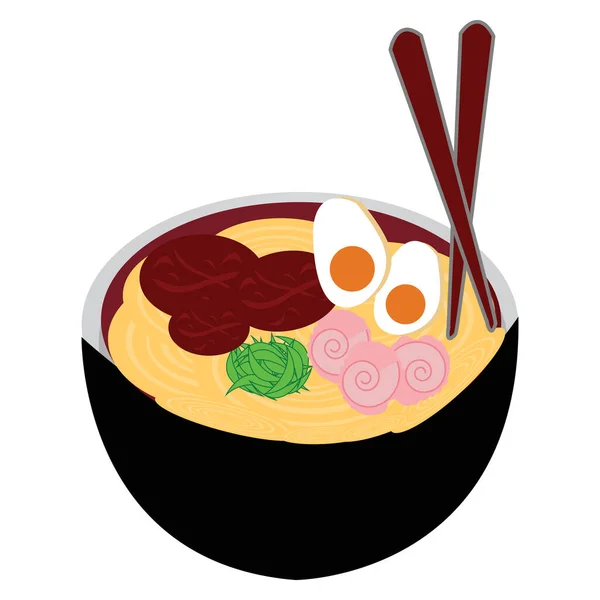 Simple Illustration Design Traditional Japanese Food Set Local Theme — Stock Vector