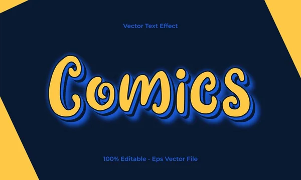 Эффект Редактируемого Текста Комиксов — стоковый вектор