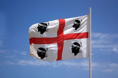 Sardunya - La bandiera sarda bayrağı-dört m bayrak