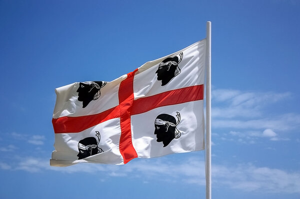 Флаг Сардинии - La bandiera sarda - Флаг четырех M
