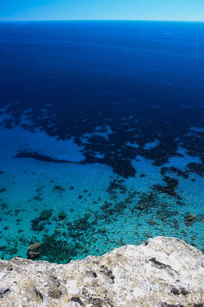 Uitzicht op zee van boven — Stockfoto