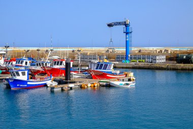 Görünüm Fuerteventura, İspanya Gran Tarajal bağlantı noktası üzerinde. 