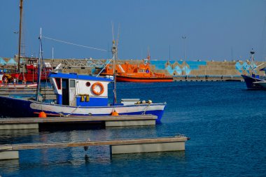 Görünüm Fuerteventura, İspanya Gran Tarajal bağlantı noktası üzerinde. 