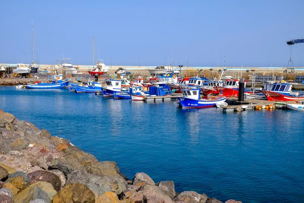 Nézd a a Port a Gran Tarajal Fuerteventura, Spanyolország. — Stock Fotó