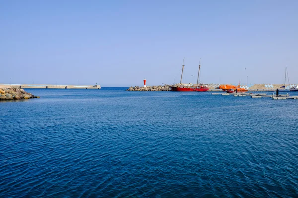 Blick auf den Hafen von Gran Tarajal auf Fuerteventura, Spanien. — Stockfoto