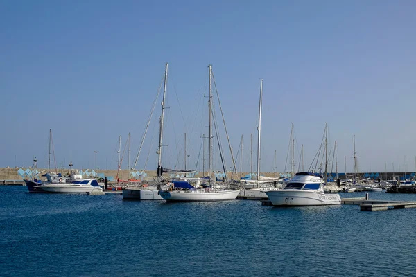 Blick auf den Hafen von Gran Tarajal auf Fuerteventura, Spanien. — Stockfoto