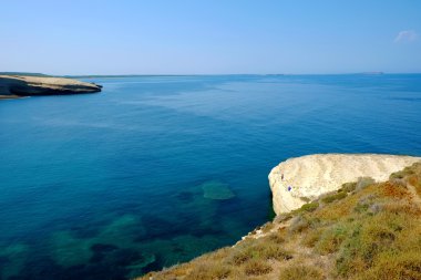 Sardinya deniz manzarası.