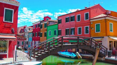 Burano Adası, Venedik, İtalya 