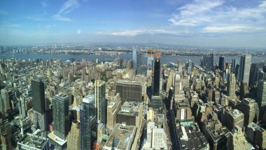 Şehrin güzel hava manzarası