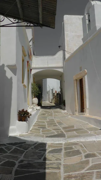 Úzká Ulička Santorini Greece — Stock fotografie