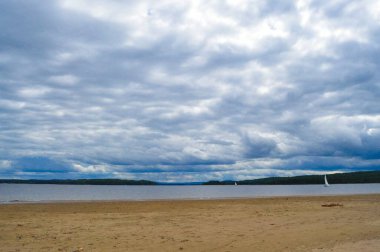 Baltık Denizi 'ndeki boş plaj