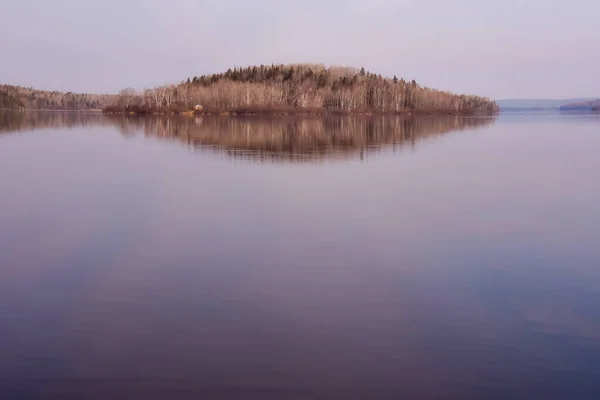 Велике Рибальське Озеро Заповідній Зоні Квебеку — стокове фото