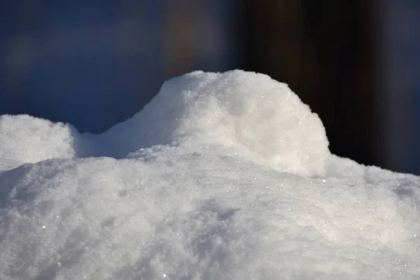 Weißer Schnee Auf Dem Boden — Stockfoto