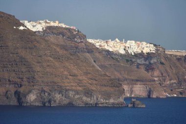 Yunanistan 'daki ünlü adanın manzarası
