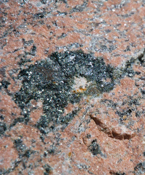 Naturstein Mit Einer Schönen Struktur Kanadischen Wäldern Quebec Lanaudiere Region — Stockfoto