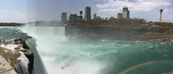 Vackra Niagara Falls Molnig Dag — Stockfoto