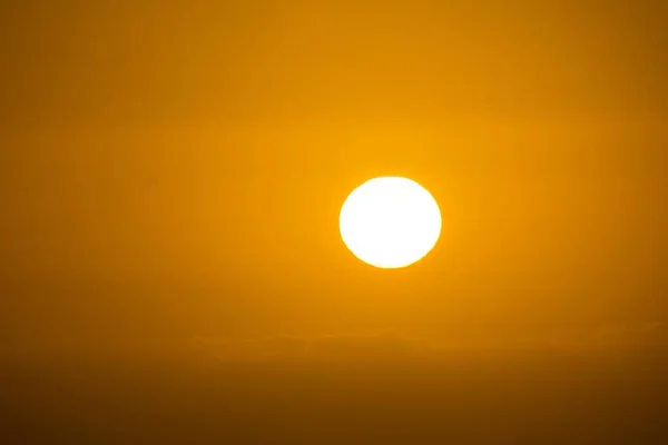 Beautiful Sunset Orange Sky — Stock Photo, Image