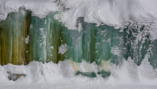 Wall Ice Canadian Forest Quebec — Stock Photo, Image