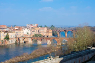 Albi şehrinin güzel manzarası, Fransa