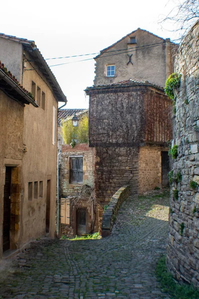 Вид Старые Улицы Кордес Сюр Сен — стоковое фото
