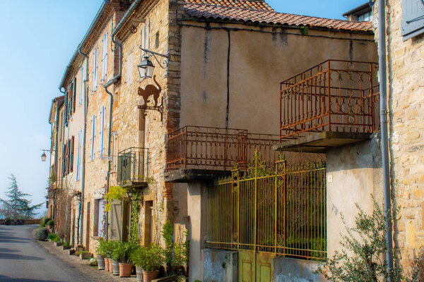 View of old streets of Cordes-sur-Ciel