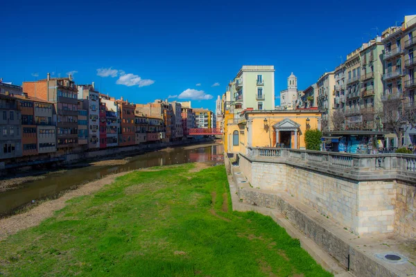 Eski Girona Şehrinin Güzel Manzarası Talya — Stok fotoğraf