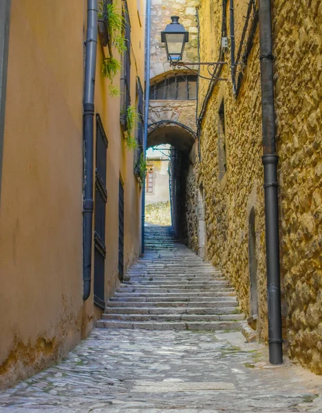 Piękny Widok Stare Miasto Girona Włochy — Zdjęcie stockowe