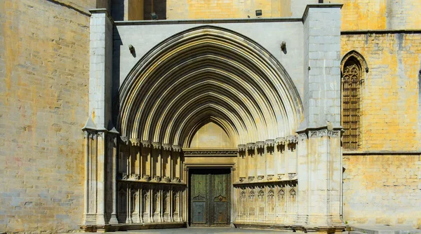 Vacker Utsikt Över Gamla Girona Stad Italien — Stockfoto