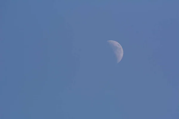 Moon Blue Sky — Stock Photo, Image