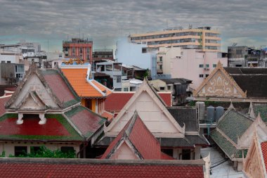 Bangkok, Tayland - 25 Ekim 2025: Bangkok şehir binaları ve mimari manzarası