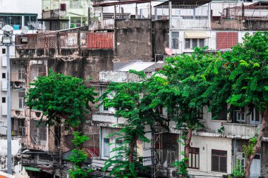 Bangkok, Tayland - 25 Ekim 2025: Bangkok şehir binaları ve mimari manzarası