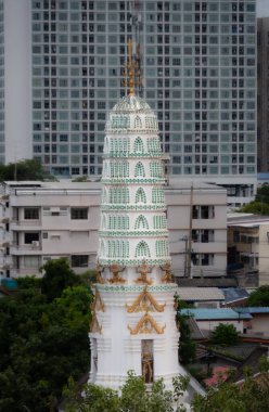 Bangkok, Tayland - 25 Ekim 2025: Hem modern hem de daha yoksul mimarisi ile Tayland 'ın Bangkok kentinin manzarası