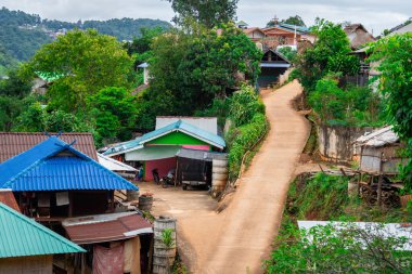 Kuzey Tayland 'daki Pa Tueng dağ köyü, Laos sınırına yakın.