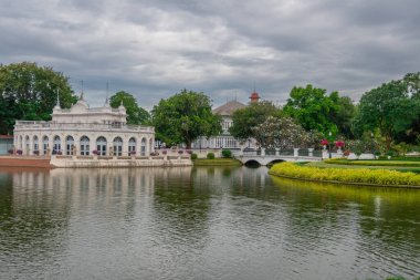 Ayutthaya tarihi parkının manzarası