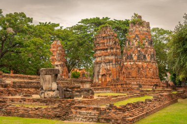Wat Chai Wattanaram Ayutthaya 'daki antik kalıntılar