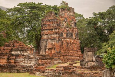 Wat Chai Wattanaram Ayutthaya 'daki antik kalıntılar